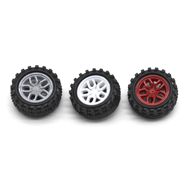 31*2mm Plastic Wheel Toy Car DIY Accessories