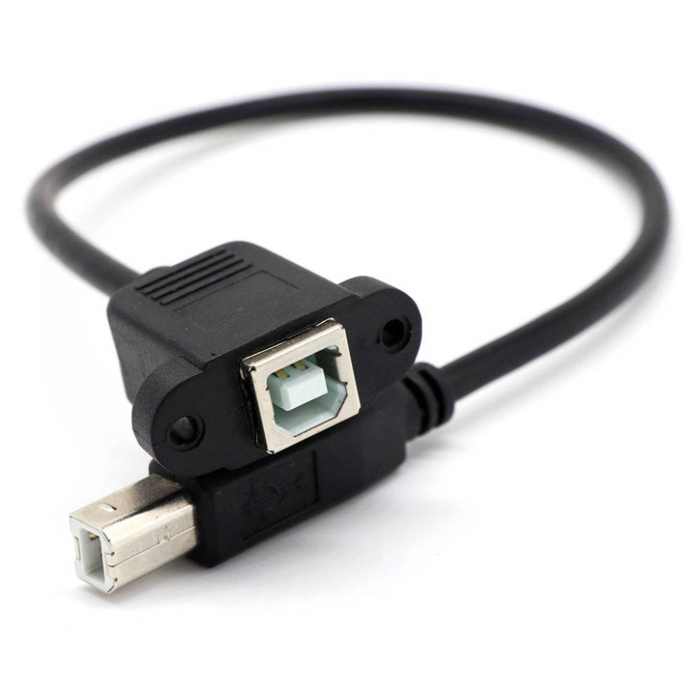 USB 2.0 B Female To USB B Male Printer Cable 30cm