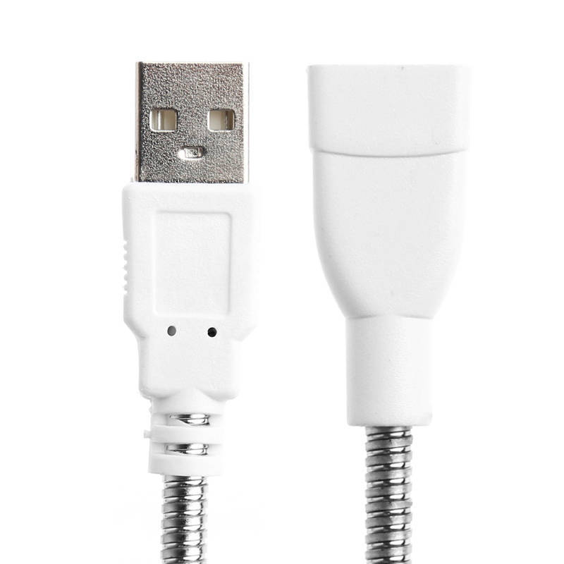 Flexible Metal Hose Power Supply USB Adapter Cable For USB Lamp