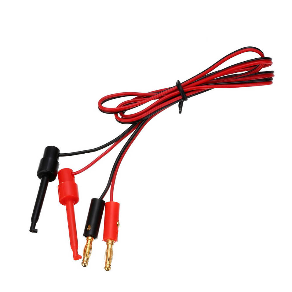 1 Pair Banana Plug Test Hook Clip For Multimeter
