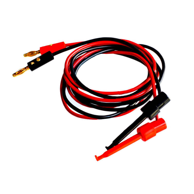 1 Pair Banana Plug Test Hook Clip For Multimeter