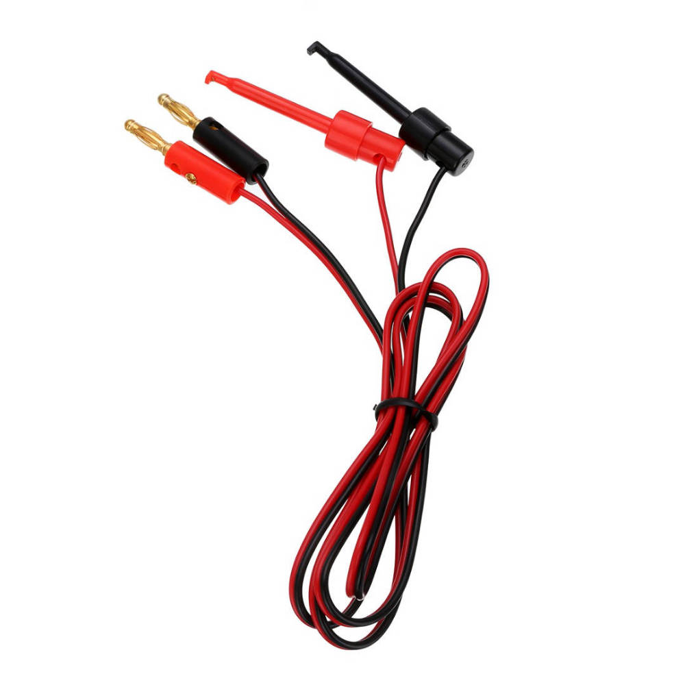 1 Pair Banana Plug Test Hook Clip For Multimeter