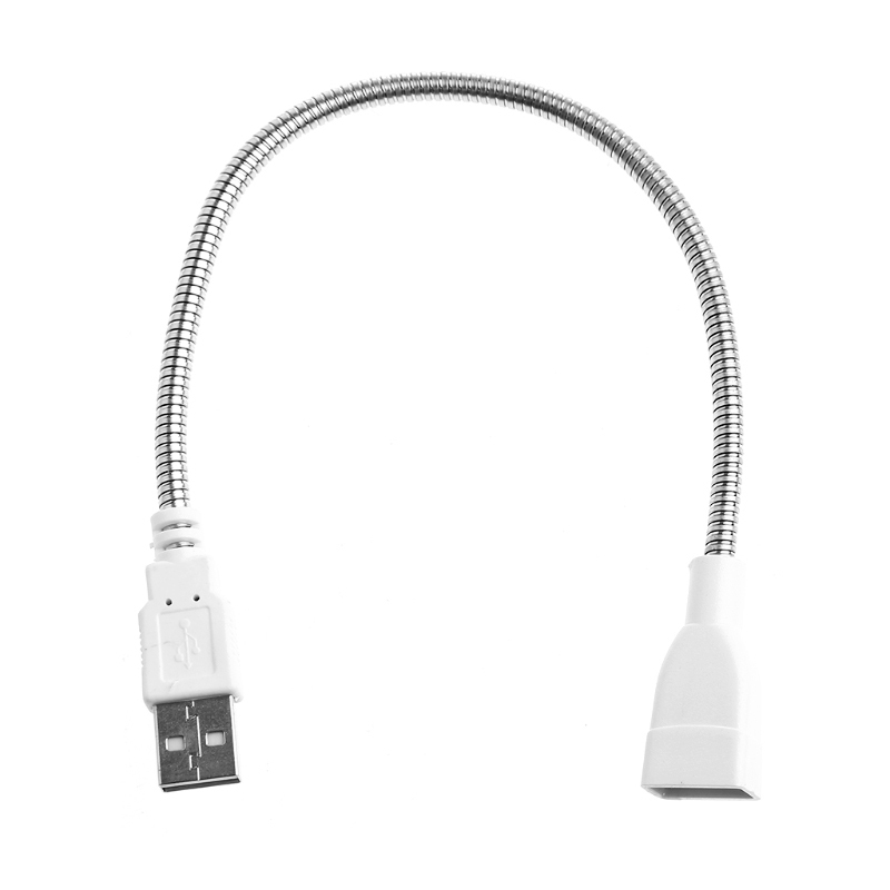 Flexible Metal Hose Power Supply USB Adapter Cable For USB Lamp
