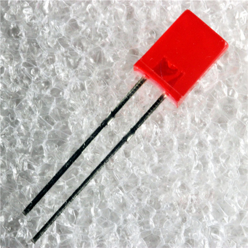 2*5*7 Red with Red Light Square LED
