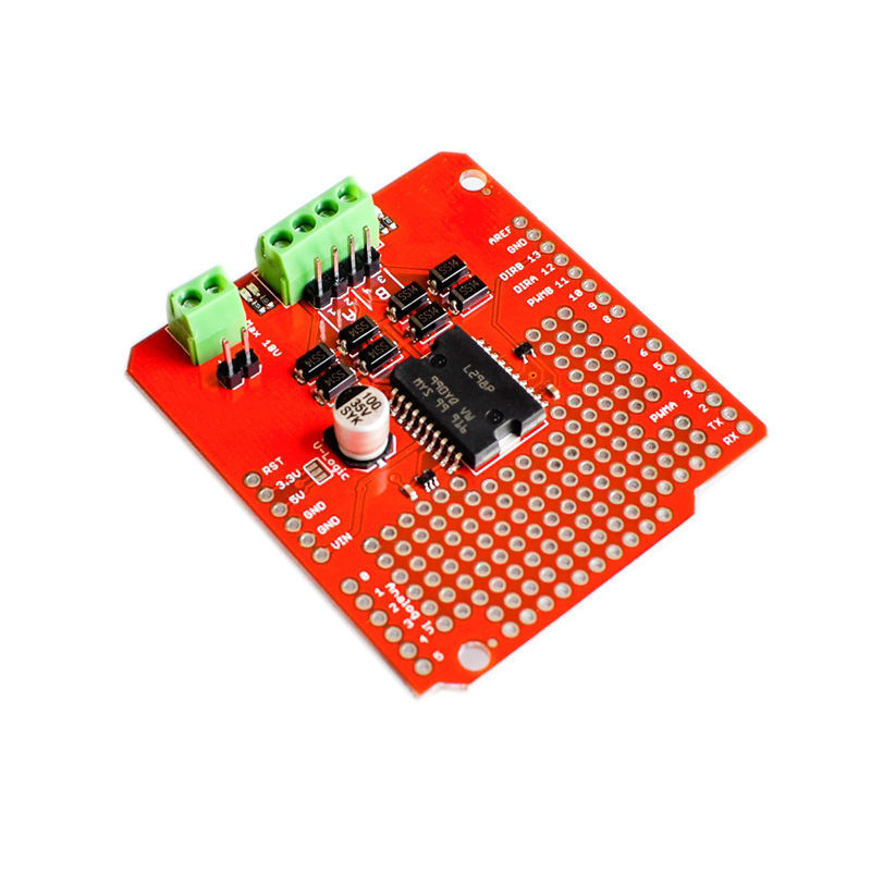 L298P Dual Channel Motor Driver Shield Board