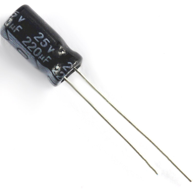 Electrolytic Capacitor 25V/220UF 6.3*12MM
