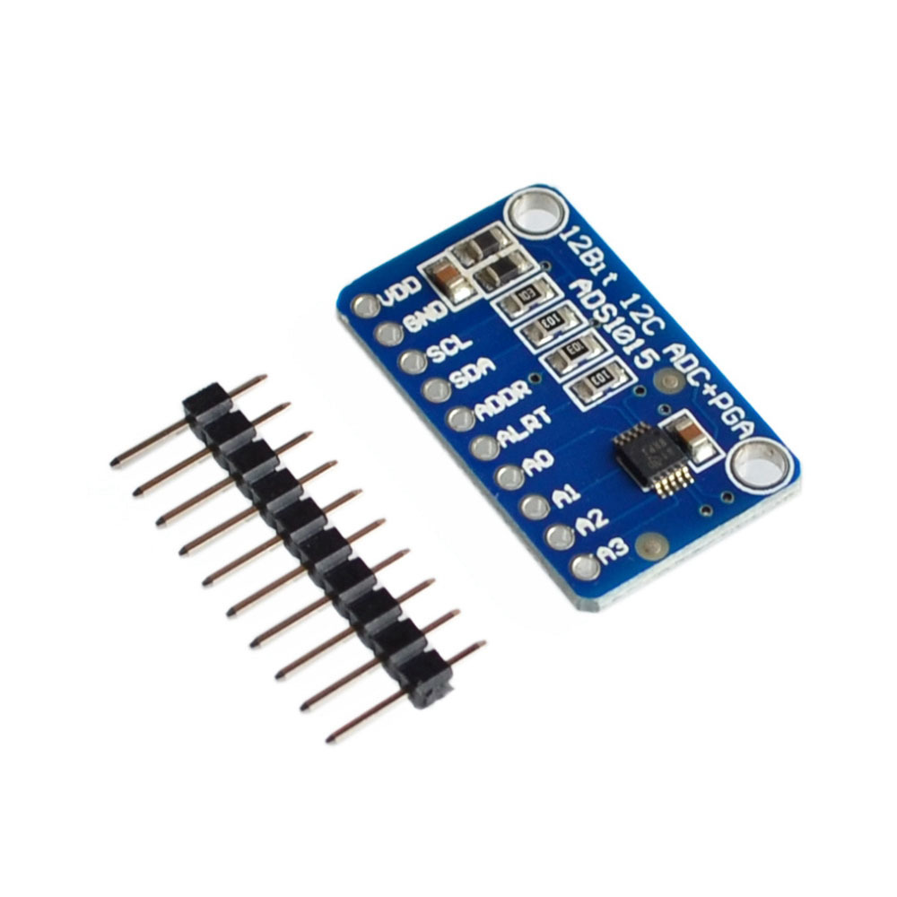 12 Bit-precision ADS1015 ADC Development Board