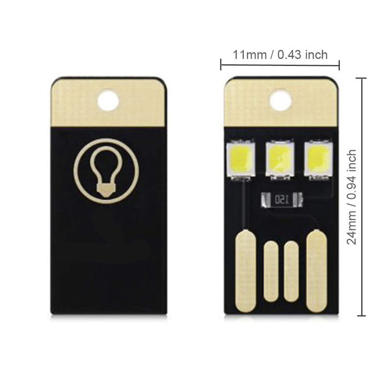 One-sided Pocket Card Lamp Mini USB LED Light