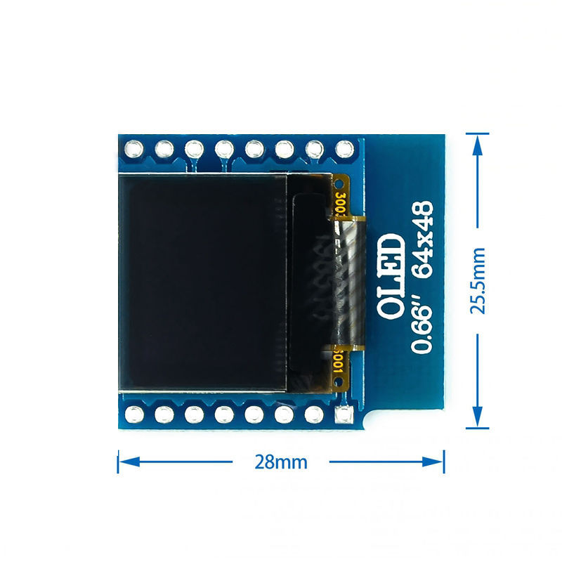 0.66 Inch OLED Display Module IIC/I2C Interface For D1 Mini