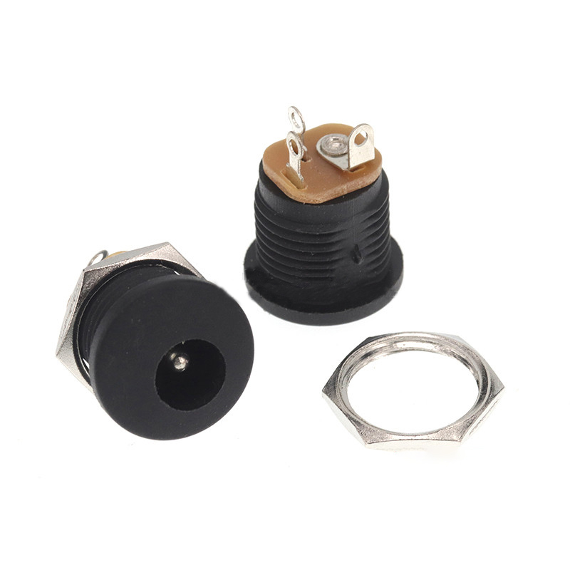 DC-022 DC Power Plug Socket Female Chassis  With Waterproof Cap 5.5*2.1MM