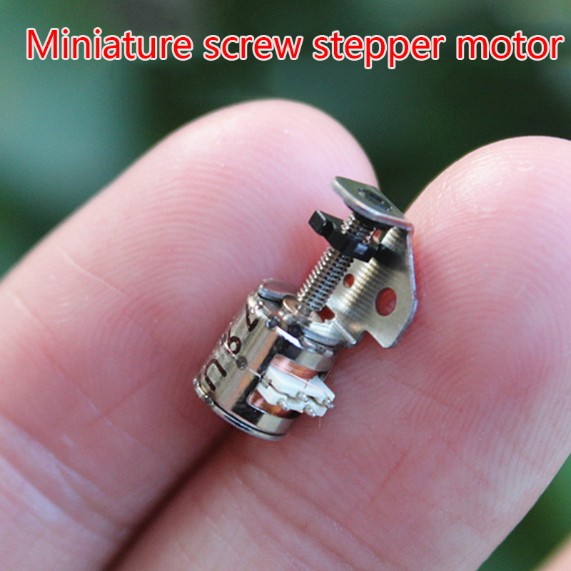 Tiny 6mm 2-Phase 4-Wire Precision Stepper Motor Slider Screw Nut Moving Block