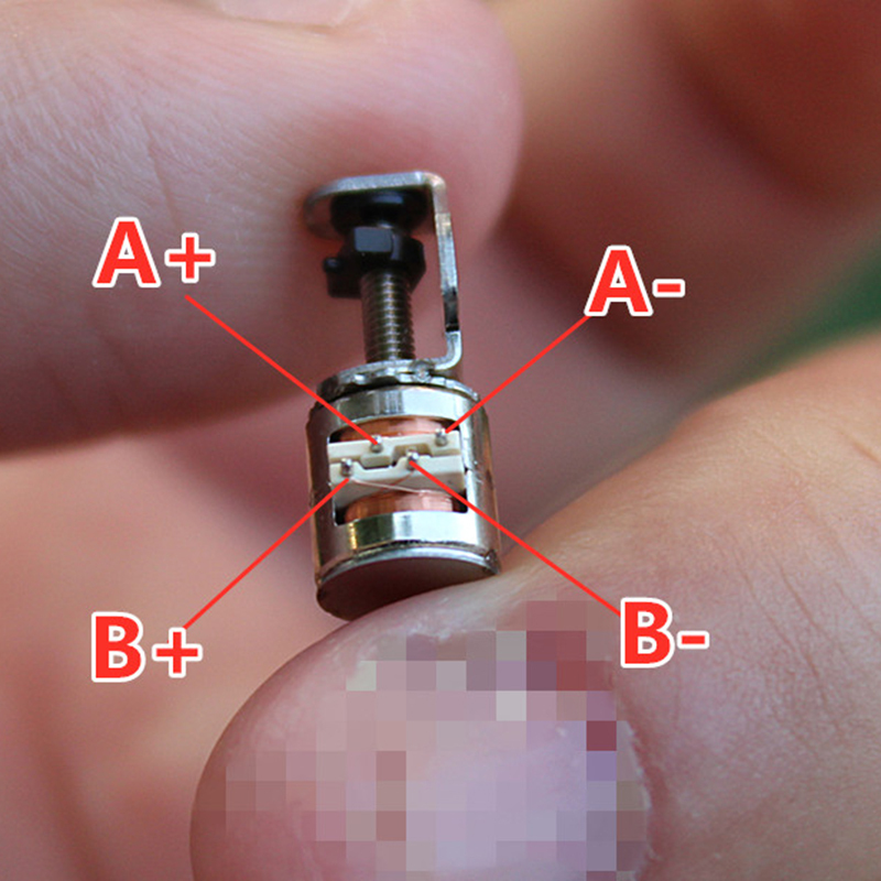 Tiny 6mm 2-Phase 4-Wire Precision Stepper Motor Slider Screw Nut Moving Block