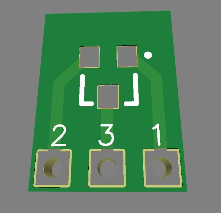 SOT23 SOT23-3 To SIP3 Double-Side SMD Adapter Converter Plate PCB Board