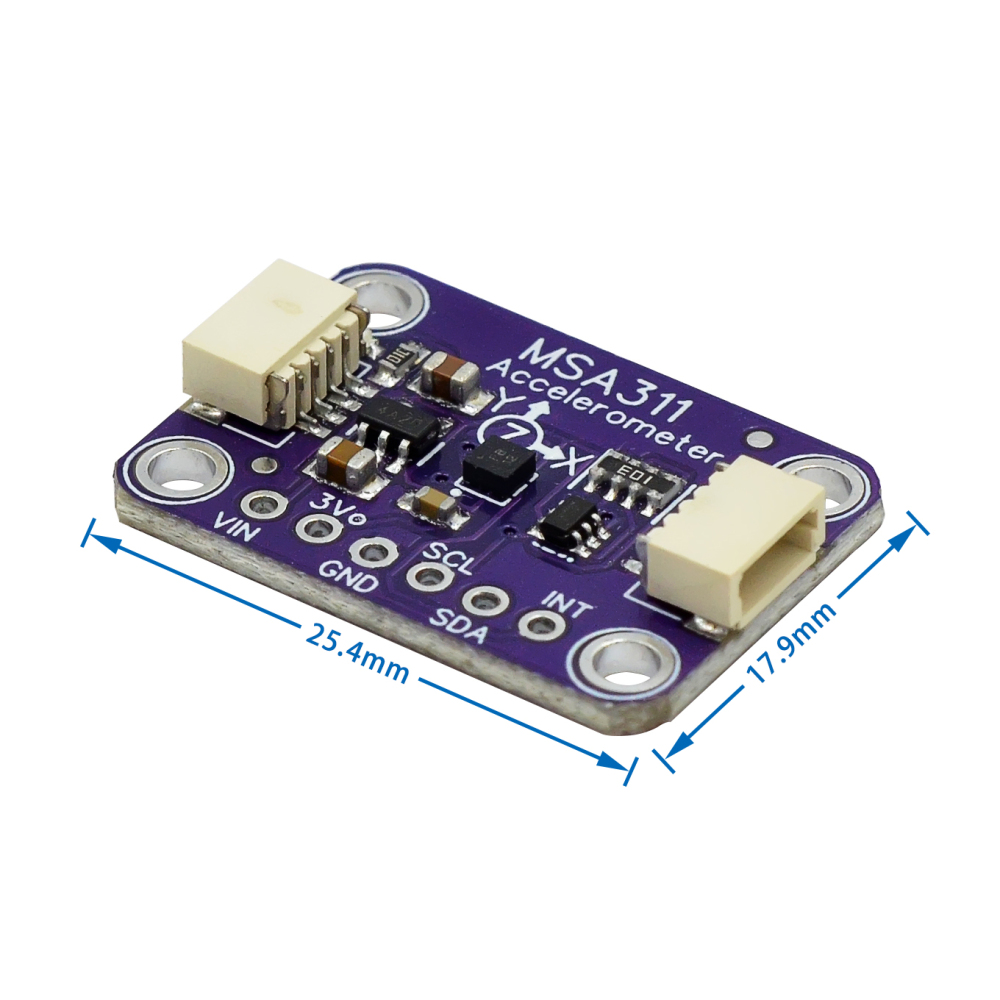 MSA311 Triaxial Accelerometer Is Compatible With STEM Interface For Low Power Consumption