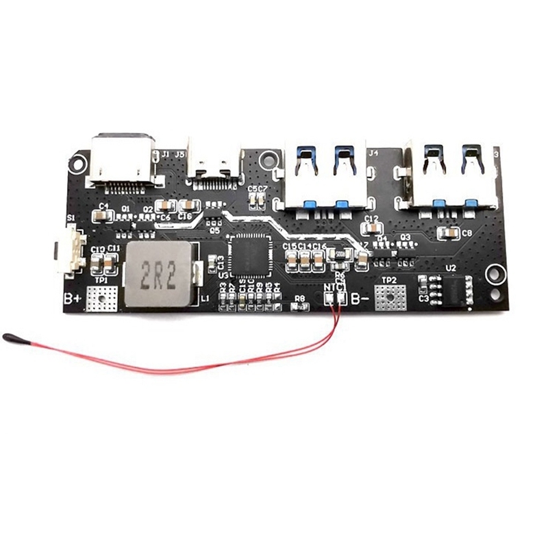 22.5W 5 Port Bothway Fast Charge Mobile Power Module Circuit Board DIY Motherboard QC4+PD3.0
