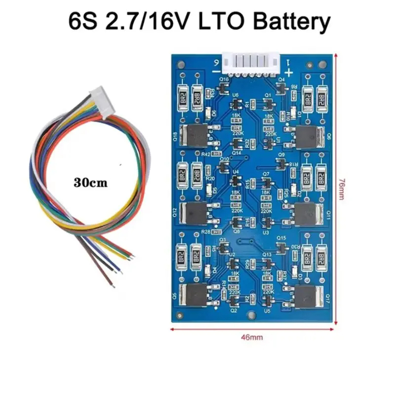 Farad capacitor protection board balance board balance circuit 2.7/16V lithium titanate battery balance board