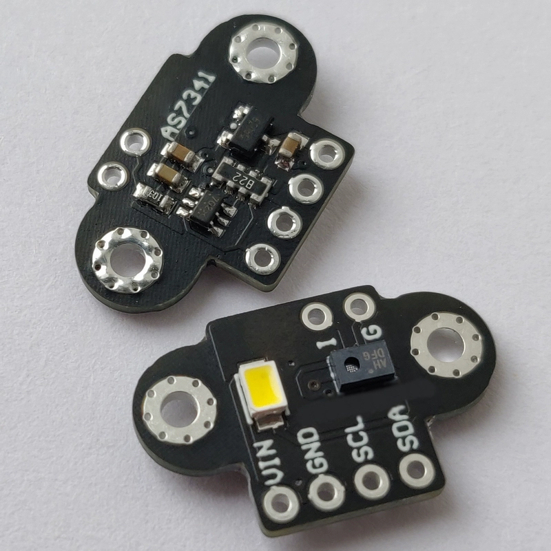 AS7262 AS7263 AS7341 AS7343 Visible light infrared color spectrometer transmission