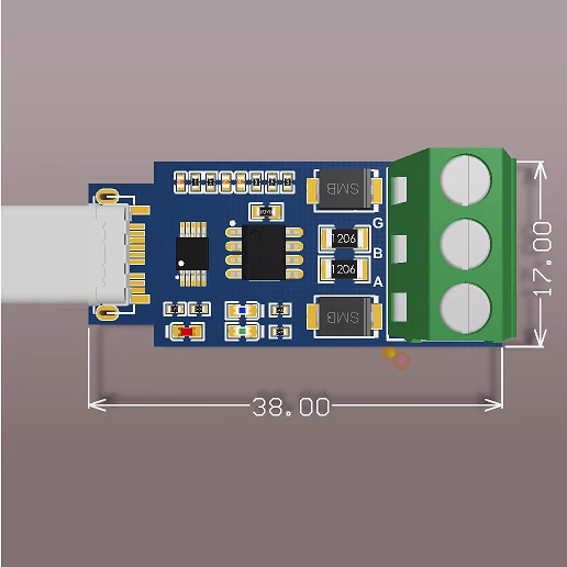 UBS Type-c to RS485 CH340 Android USB to Serial RS485 to USB