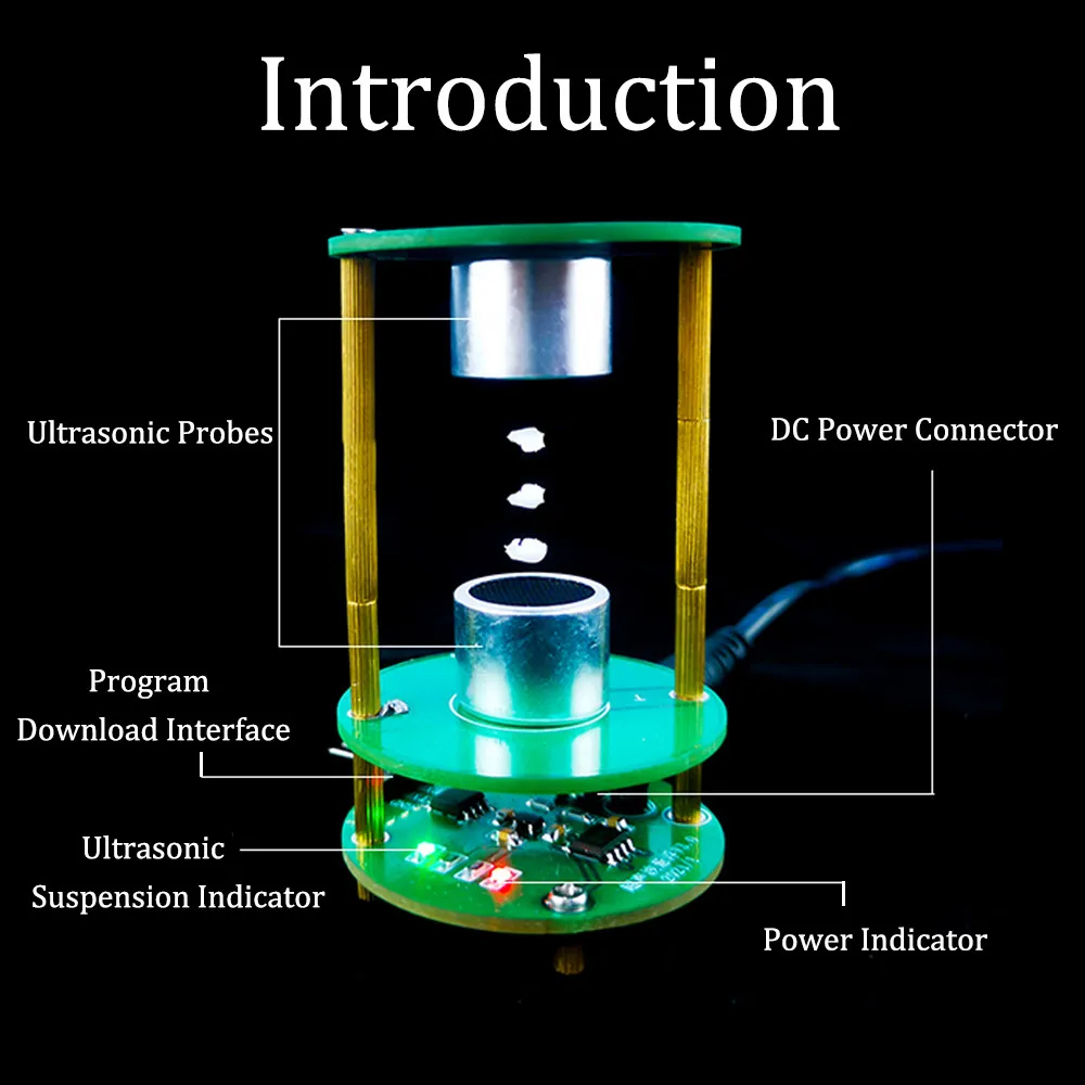 DIY Ultrasonic Suspension Acoustic Suspension DIY Soldering Project Electronic Kit Mini Acoustic Levitator 12V Practice Solder