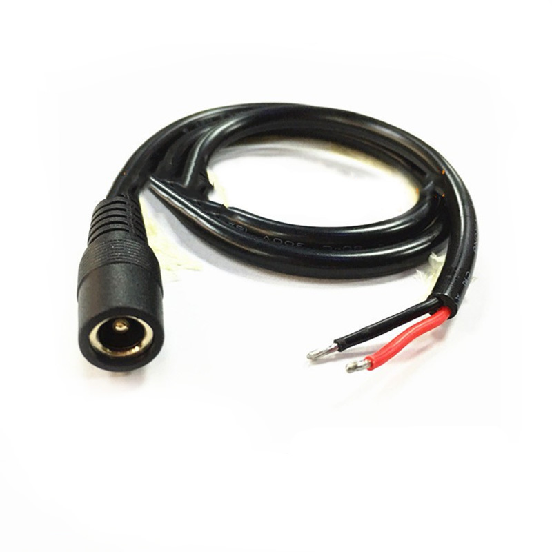 5.5x2.1mm DC Female Jack Plug Connectors Power Extension Cable