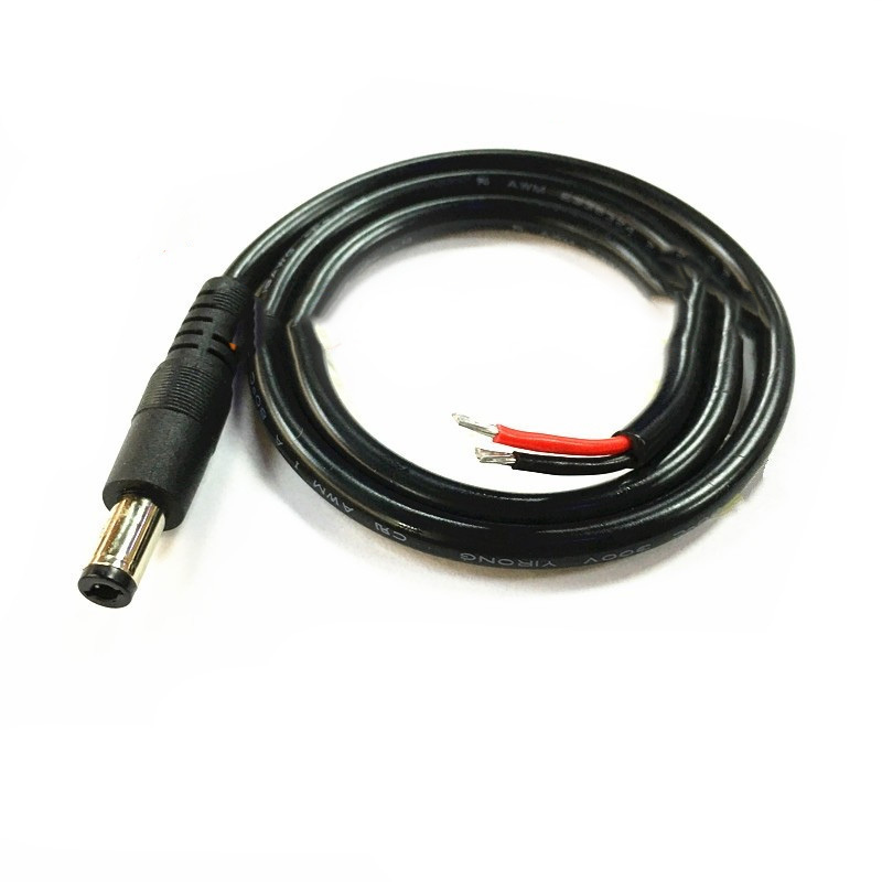 5.5x2.1mm DC Female Jack Plug Connectors Power Extension Cable