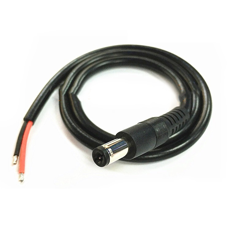 5.5x2.1mm DC Female Jack Plug Connectors Power Extension Cable