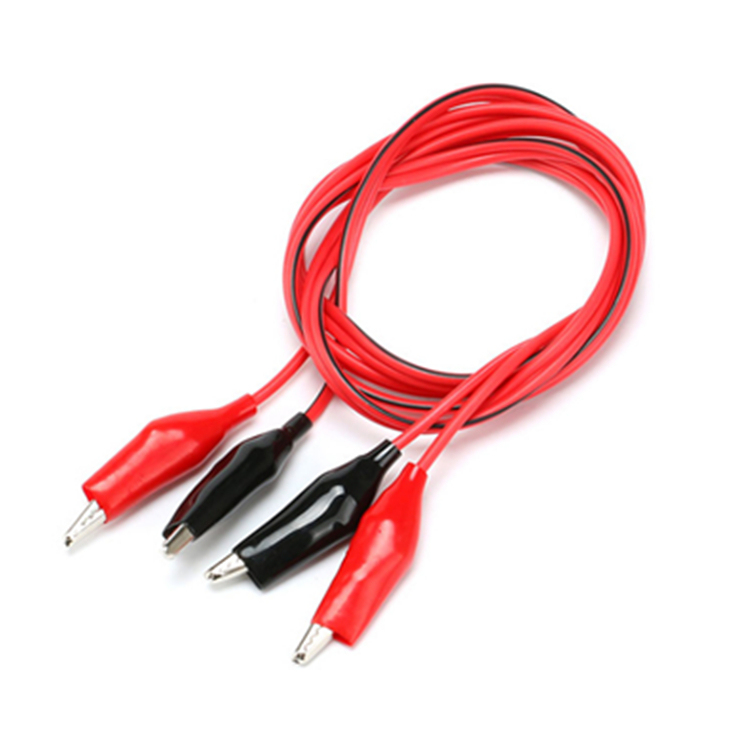 1 Pair 1m Banana Plug to Alligator Clip Red-Black Test Leads
