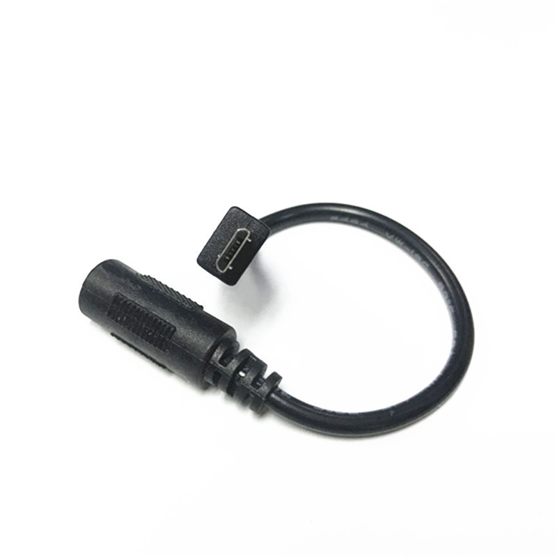 DC 5.5*2.1 Female to Micro USB Male Cable Adapter Converter