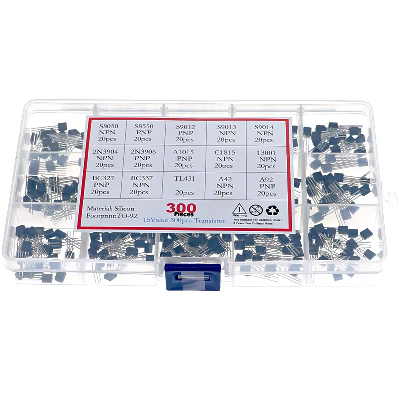300pcs 15 Values TO-92 Transistor Kit