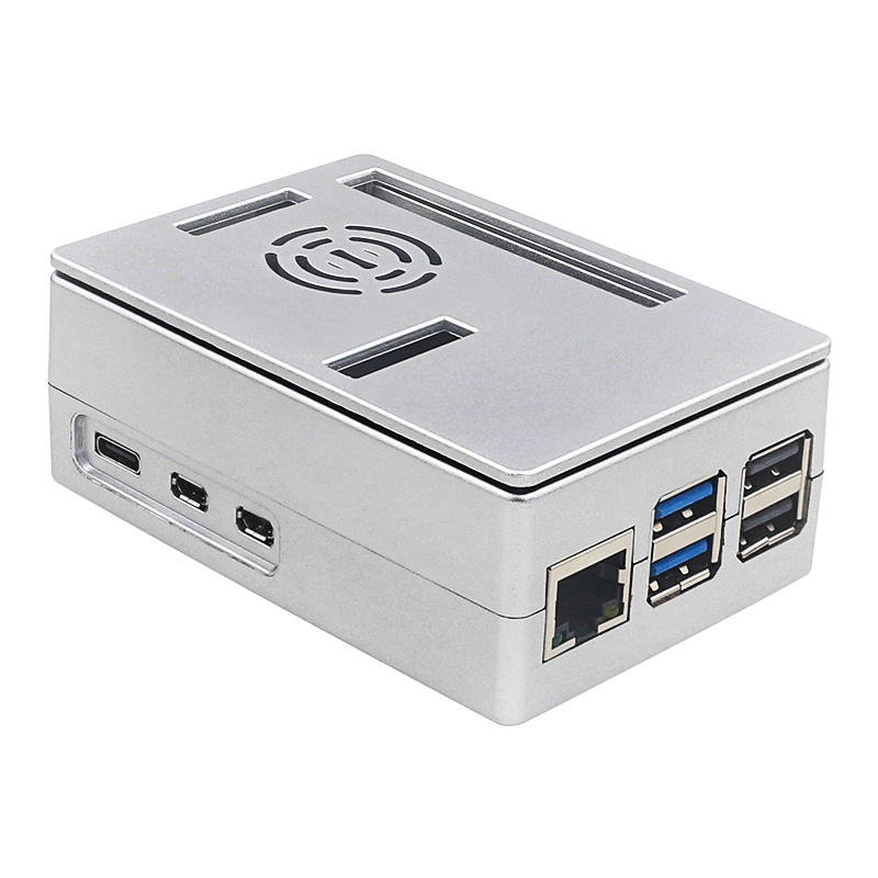 Raspberry PI5 4B Type Case + Fan + Heat Sink + Screwdriver Accessory Package Case