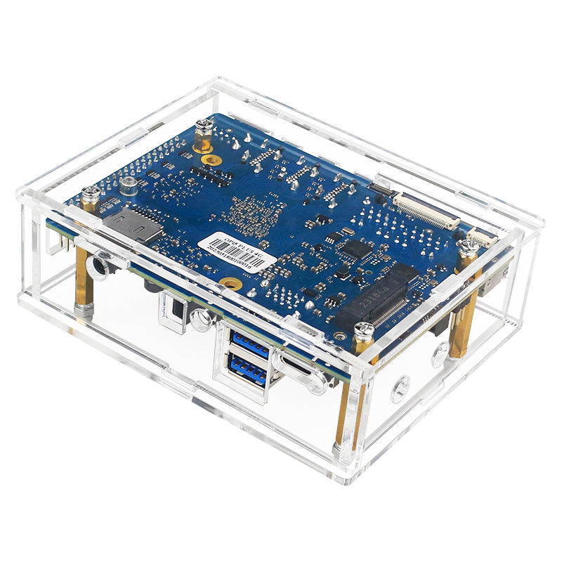 Orange Pi 5PLUS Acrylic Shell Fan WIFI Bluetooth Receiver Orange PI 5PLUS Shell (Without Orange Pi 5PLUS)