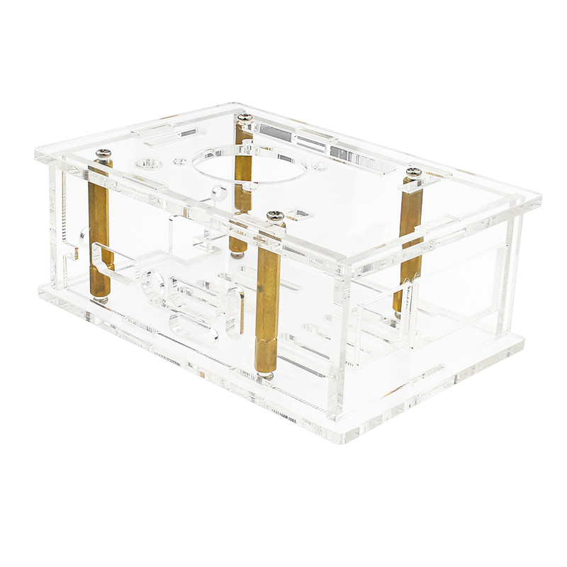 Orange Pi 5Pro Ultra Transparent Acrylic Shell Fan Antenna Protective Shell (Without Orange pi 5Pro)