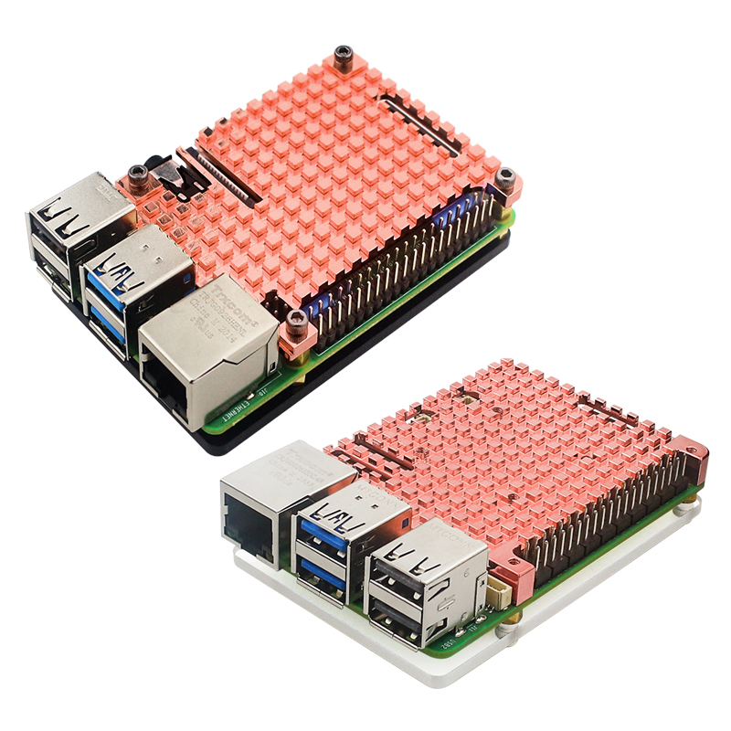 Raspberry PI 5/4B Pure Copper Heat Sink Shell (Without Raspberry PI 5/4B)