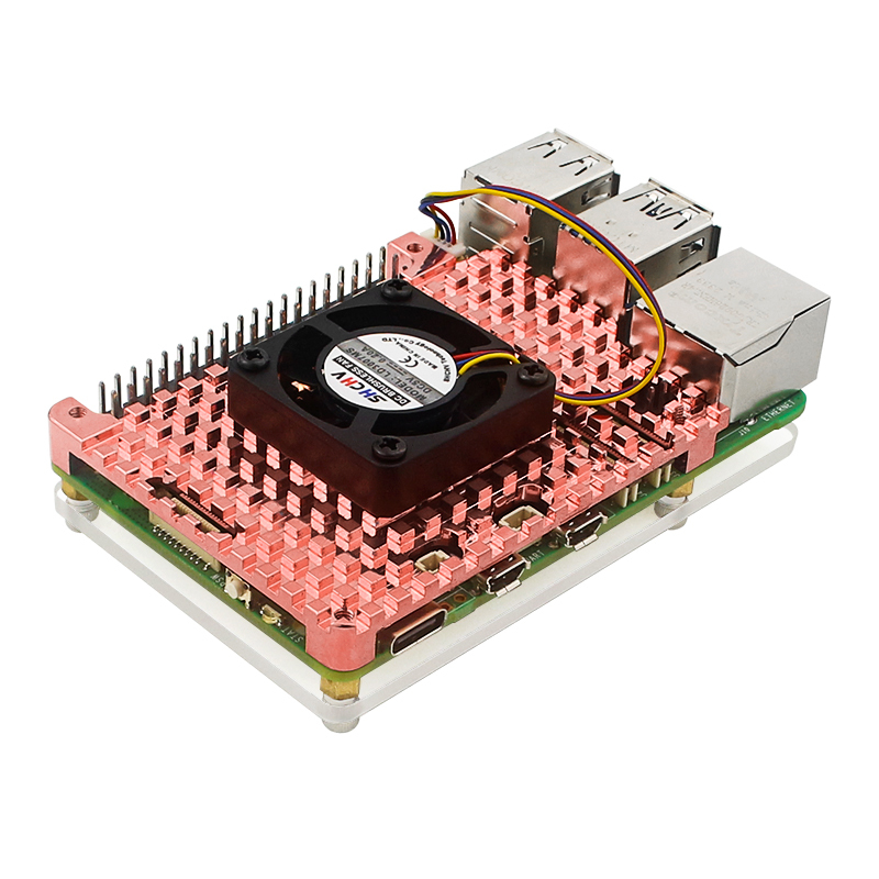Raspberry PI 5/4B Pure Copper Heat Sink Shell (Without Raspberry PI 5/4B)