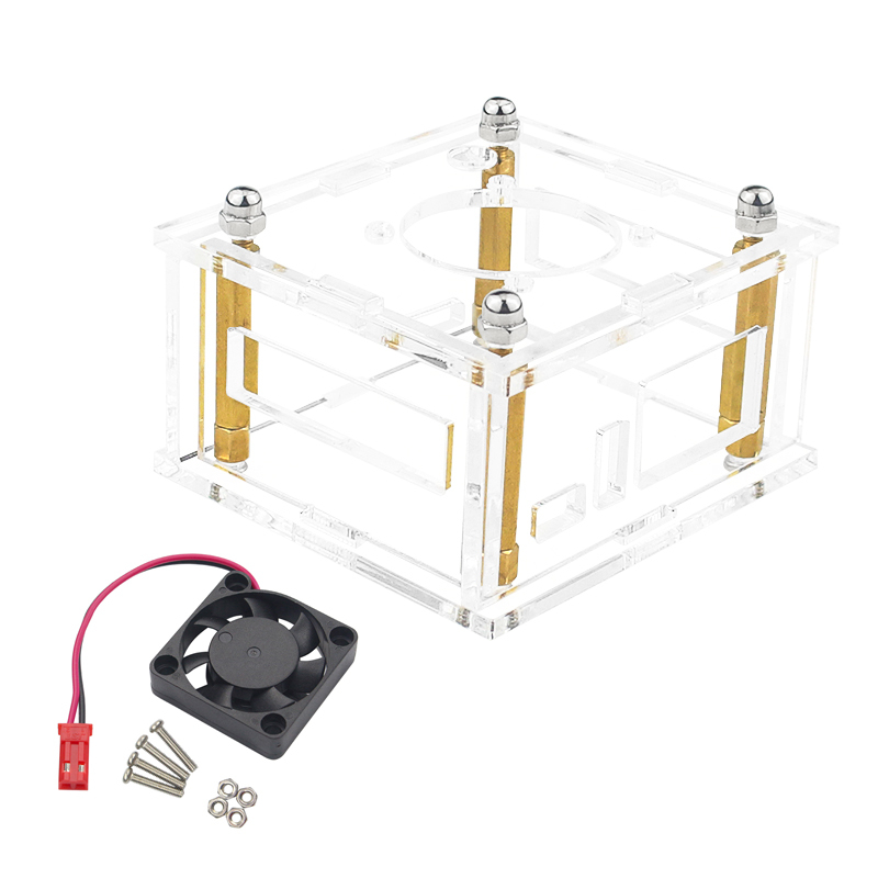 Orange PI ZERO 3 Acrylic Shell Fan Heat Sink (Without Orange PI ZERO 3)