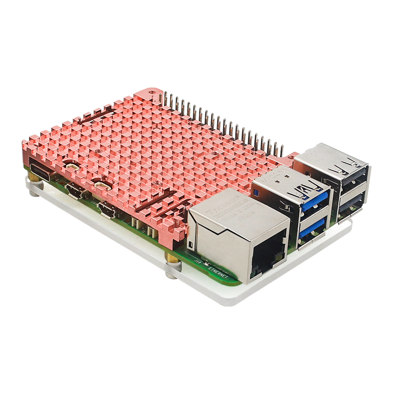 Raspberry PI 5/4B Pure Copper Heat Sink Shell (Without Raspberry PI 5/4B)