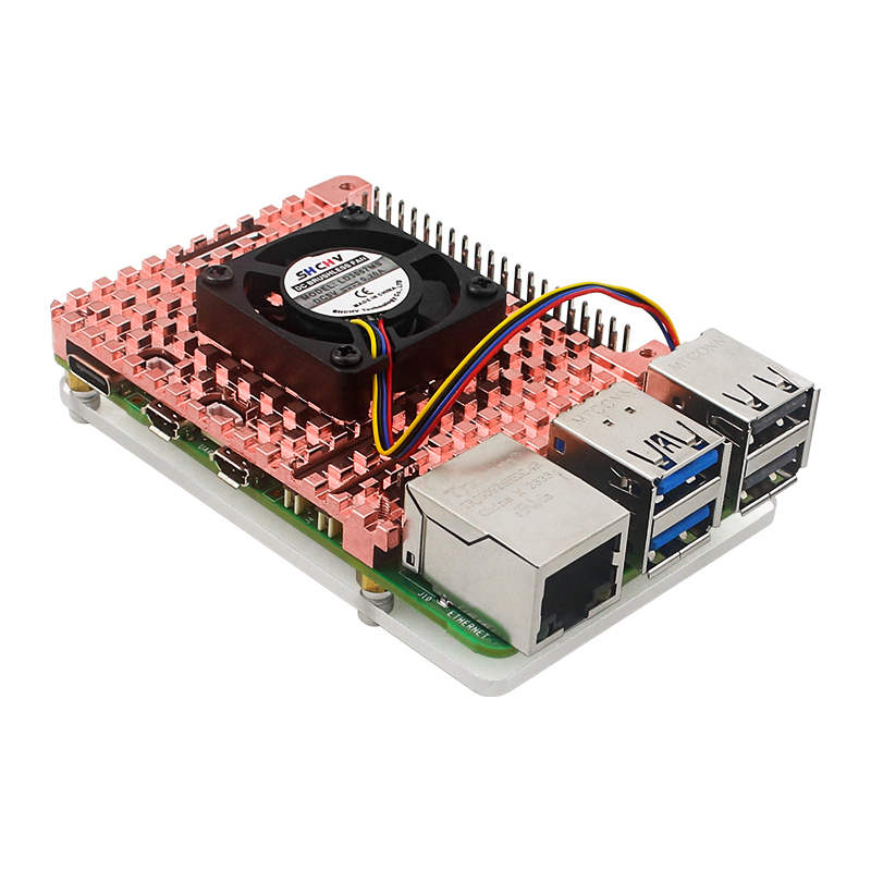 Raspberry PI 5/4B Pure Copper Heat Sink Shell (Without Raspberry PI 5/4B)