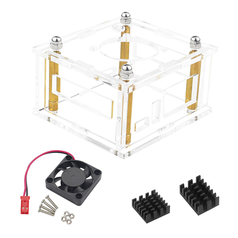 Orange PI ZERO 3 Acrylic Shell Fan Heat Sink (Without Orange PI ZERO 3)