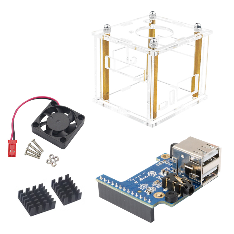 Orange PI ZERO 3 Acrylic Shell Fan Heat Sink (Without Orange PI ZERO 3)