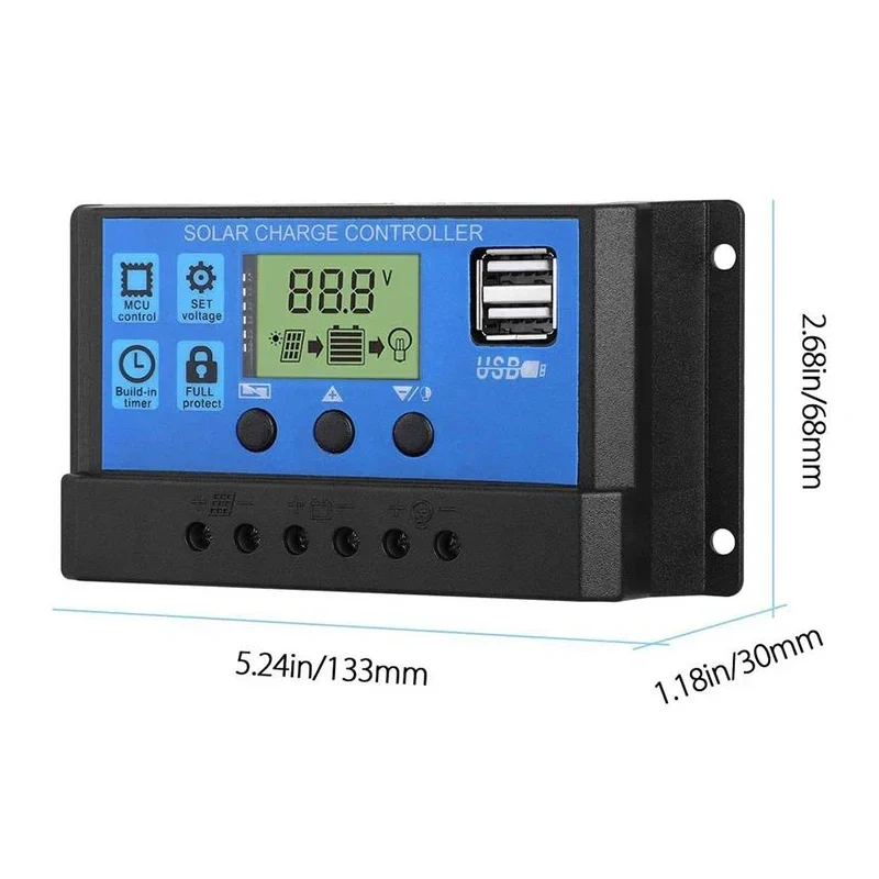 Solar Charge Controller 12V 24V 10A-60A Automatic Street Light Lead Acid Solar Charger