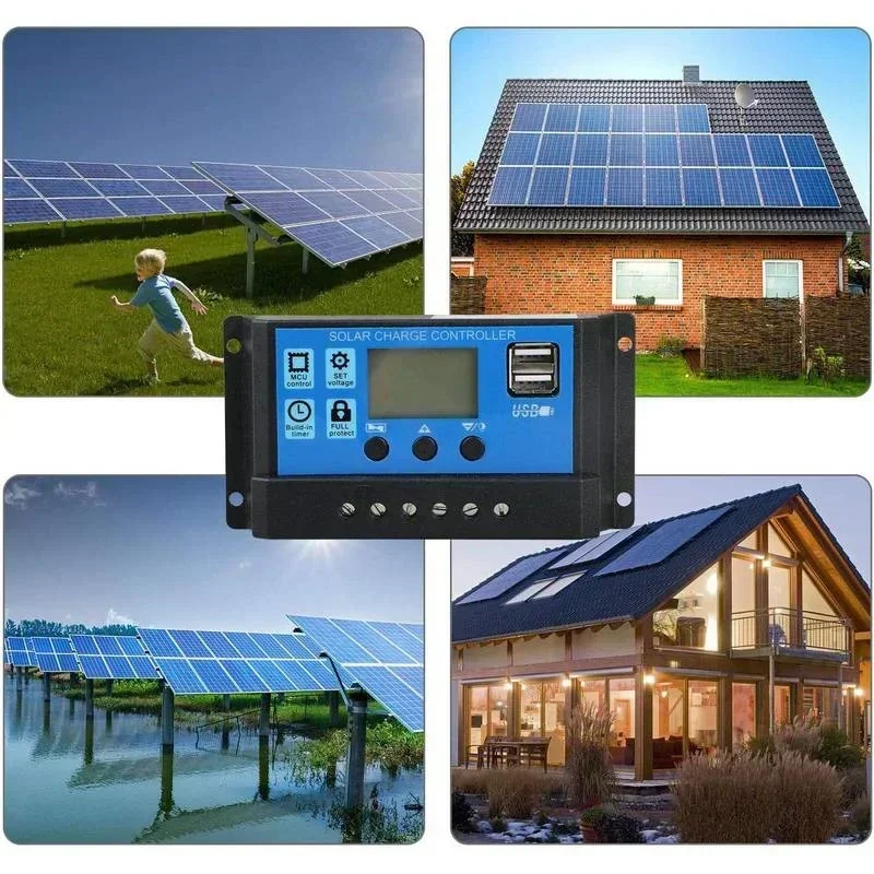Solar Charge Controller 12V 24V 10A-60A Automatic Street Light Lead Acid Solar Charger