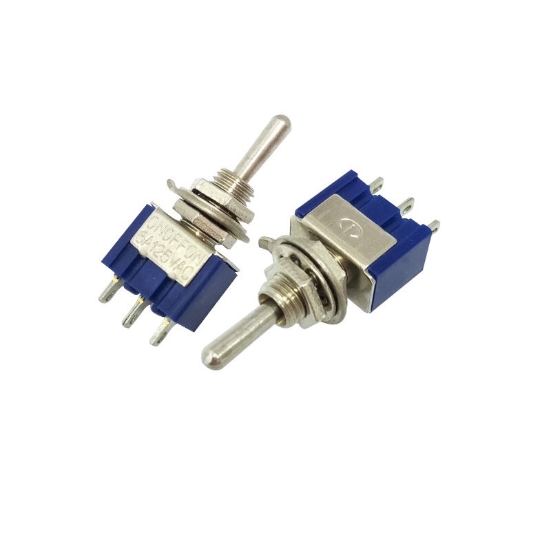 6mm Toggle Switch Mts-102/103/202/203 Blue Toggle Switch 3 Pin 2 Position 3P/6P