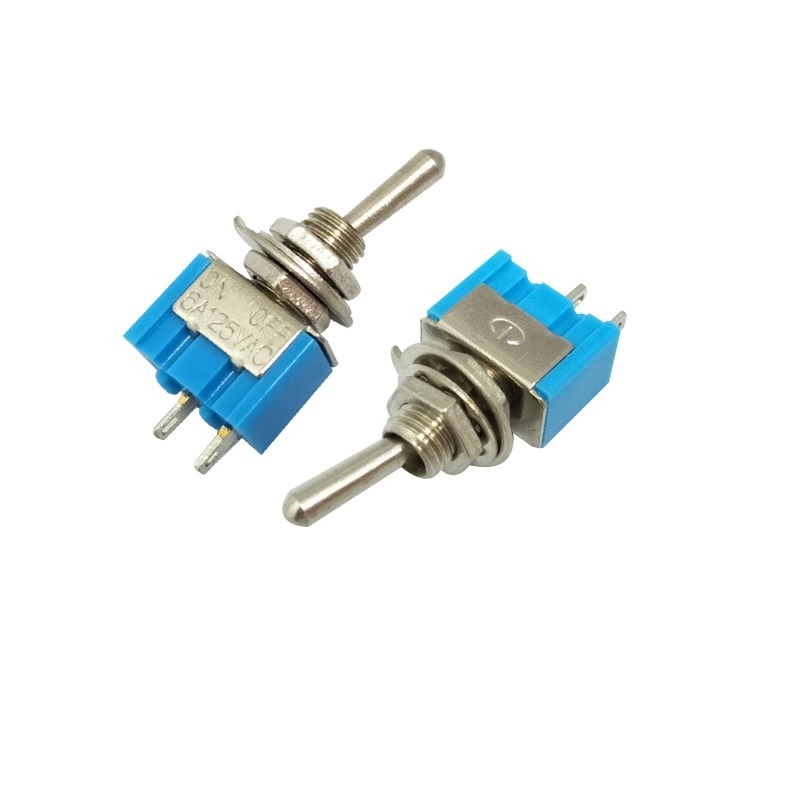 6mm Toggle Switch Mts-102/103/202/203 Blue Toggle Switch 3 Pin 2 Position 3P/6P