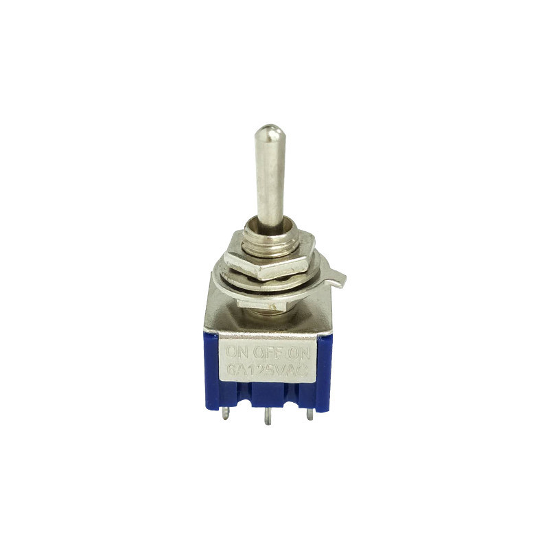 6mm Toggle Switch Mts-102/103/202/203 Blue Toggle Switch 3 Pin 2 Position 3P/6P