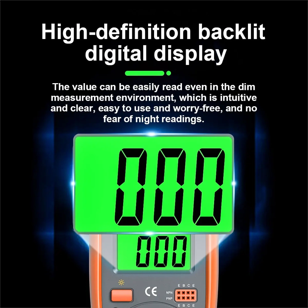 VS830L Portable Digital Multimeter Multi-function Voltage Current Resistance Tester for Electrical Maintenance