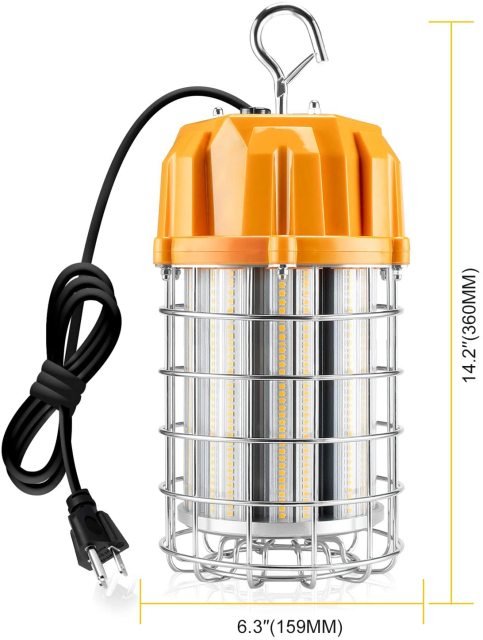 Ngtlight® 150W LED Temporary Construction Lighting Plug-n-Play 5000K 21750LM Replace 800W MH/HID/HPS Hanging Portable Work Lights