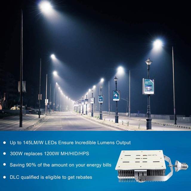 240W LED Parking Lot Light, 33,600LM, LED Shoebox Light w  Dusk to Dawn Photocell, 5000K Commercial LED Street Lighting, IP65 LED Area Pole Light for - 3
