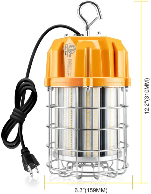 Ngtlight® 80W LED Temporary Work Lights 11,600LM 5000K 350W MH HID HPS Equivalent LED Job Sites Temp Lighting