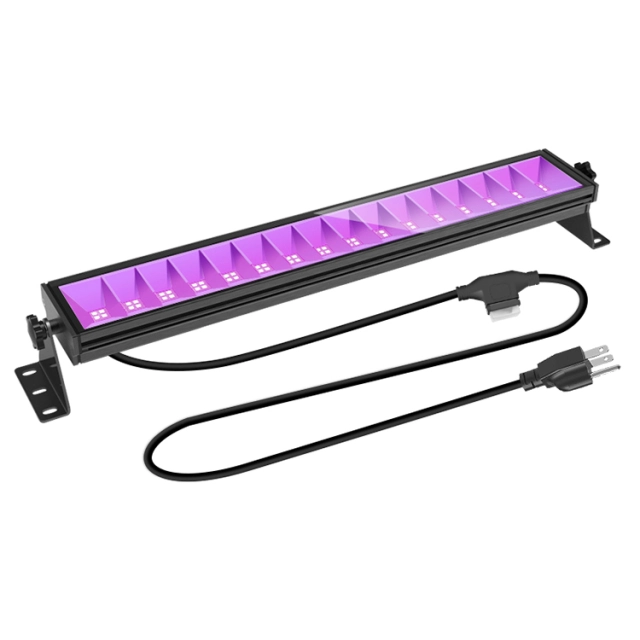 Ngtlight® 80W UV LED Black Light Bar With AC120V Plug IP65 Waterproof Blacklights With ON/Off Switch