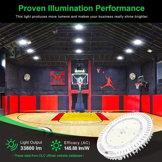 Ngtlight® 240W LED High Bay Light 33,000lm Output IP65 Waterproof Dimmable UL & DLC Listed